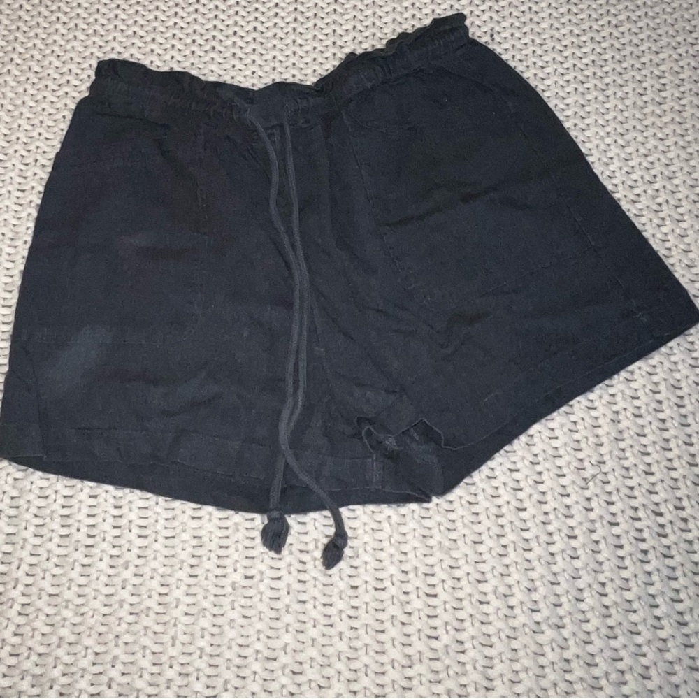 Charcoal grey utility shorts